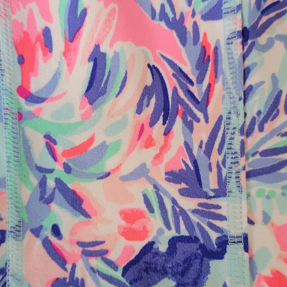 Lilly Pulitzer Luxletic Floral Lux Weekender Cabana Cocktail Crop Leggings XXS - Picture 3 of 6